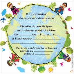 Les invitations gratuites au trésor volé d'Ylian, à la chasse au